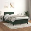 Image de vidaXL Boxspring met matras fluweel donkergroen 120x200 cm3141176