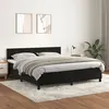 Image de vidaXL Boxspring met matras fluweel zwart 160x200 cm3141193