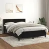 Image de vidaXL Boxspring met matras fluweel zwart 140x190 cm3141301