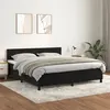 Image de vidaXL Boxspring met matras fluweel zwart 180x200 cm3141319