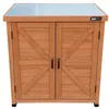 Image de Armoire jardin bois Felix marron café