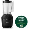 Image de Blender mixeur - PHILIPS - HR2041/41 - Série 3000 avec gourde - 450W -1.9L - Noir