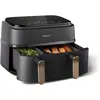 Image de Philips Airfryer Dual Basket NA352/00, Friteuse, Noir, Cuivre