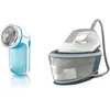 Image de Centrale Vapeur - PHILIPS - BXA0019/00 -? Série 2000 - 6 bars - 1.4L - Bleu/Blanc - accessoire inclus rase bouloche