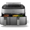 Image de Friteuse sans huile Philips Airfryer NA555/00 Série 5000 double panier 9L Inox