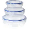 Image de Furber Récipient de stockage 3 pièces rond, transparent, Boîte de conservation, Transparent