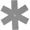 Image de Excellent Houseware Protection poêle 6 pièces 38 cm, Poêle + casserole : accessoires, Gris, Noir
