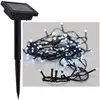 Image de H & S Collection, Guirlande lumineuse, Guirlande lumineuse solaire, blanc froid avec 100 LED, 1,5m (10 m)