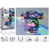 Image de Koopman, Guirlande lumineuse, LED-Lichterkette bunt, 80 LEDs, Grünes Kabel, Innen/Aussen, 9m, 8 Funk. (9 m)
