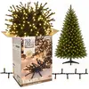 Image de Guirlande Lumineuse de Noël 768 LED Blanc Chaud Intérieur / Extérieur 5,5M Minuterie 8 Fonctions