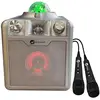 Image de N-Gear Disco Star 710 Silver - Draadloze Bluetooth Party Speaker - Kit Karaoké - Projecteur d'étoiles - 2, Enceinte Bluetooth, Argent