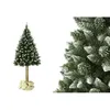 Image de Sapin de Noël artificiel - Noname - 180 cm - Vert blanc - Bois - PVC blanc