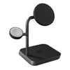 Image de ZENS Office Charger Pro 3 - Socle de chargement sans fil/support de chargement + adaptateur secteur - 25 Watt - Apple Fast Charge - Certifié MFI - noir