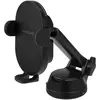 Image de Bluebuilt Auto Telefoonhouder met Zuignap Dashboard/Luchtrooster met Draadloos Opladen, Support pour smartphone, Noir