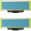 Image de Lames de Rechange - PHILIPS - QP225/50 OneBlade - Compatibles Tous Manches, Anti-Friction, 4 Mois d'Utilisation, Étanches