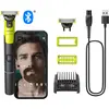 Image de Philips, Tondeuse barbe + cheveux, OneBlade 360 avec connectivité