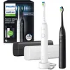 Image de Brosse a dents - PHILIPS - HX7109/01 - Sonicare - Double manche Serie 5300 - Blanc & Noir - Eléctrique