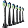 Image de Brossette dentaire Philips Sonicare HX6066/88 Optimal White Têtes de brosse à dents standard - Lot de 6 noir