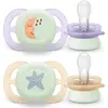 Image de Philips Avent, Tétine, Ultra Air Nuit (2x, 0 - 2 Mois)