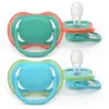 Image de AVENT ULTRA AIR - Sucettes Orthodontiques - Décor Mixte - De 6 à 18 Mois, 2 Sucettes