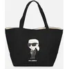 Image de K/Ikonik 2.0 Karl Canv Shopper par Karl Lagerfeld Noir T.U Sacs