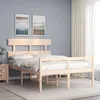 Image de vidaXL Seniorenbed met hoofdbord massief hout 140x190 cm3195331