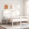 Image de Lit leandre vidaxl 195.5 x 145.5 x 82.5 cm en bois sans sommier pour 2 personnes de couleur