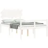 Image de Lit leandre vidaxl 195.5 x 140.5 x 81 cm en bois sans sommier pour 2 personnes de couleur
