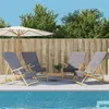 Image de vidaXL Strandhanddoeken 4 st 400 g/m² 60x135 cm stof antracietkleurig3157054