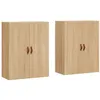 Image de Armoires murales 2 pcs chêne sonoma 69,5x34x90 cm