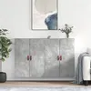 Image de vidaXL Hangkasten 2 st 69,5x34x90 cm betongrijs3195599