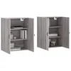 Image de Armoires murales 2 pcs sonoma gris 69,5x34x90 cm