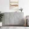 Image de vidaXL Armoires murales 2 pcs gris béton 69,5x34x90 cm