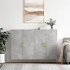 Image de vidaXL Armoires murales 2 pcs gris béton 69,5x34x90 cm, armoire, vitrine murale, armoire flottante, armoire de rangement 3195615