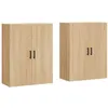 Image de Armoires murales 2 pcs chêne sonoma 69,5x34x90 cm