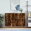 Image de vidaXL Hangkasten 2 st 69,5x34x90 cm gerookt eikenkleurig3195648