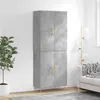 Image de vidaXL Hoge kast 69,5x34x180 cm bewerkt hout betongrijs3195671