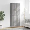 Image de vidaXL Hoge kast 69,5x34x180 cm bewerkt hout grijs sonoma eikenkleurig3195673