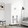 Image de Buffet haut Blanc 69,5x34x180 cm Bois d ingénierie