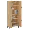 Image de Buffet haut Chêne sonoma 69,5x34x180 cm Bois d'ingénierie