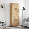 Image de vidaXL Buffet haut Chêne sonoma 69,5x34x180 cm Bois d'ingénierie