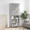 Image de vidaXL Hoge kast 69,5x34x180 cm bewerkt hout grijs sonoma eikenkleurig3196057