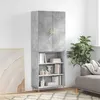Image de vidaXL Hoge kast 69,5x34x180 cm bewerkt hout betongrijs3196063