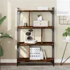 Image de VidaXL Bibliothèque 4 niveaux chêne fumé 76x32x123cm bois d'ingénierie 833937