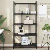 Image de VidaXL Bibliothèque 5 niveaux noir 76x32x158 cm bois d'ingénierie 833940