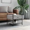 Image de vidaXL Table basse sonoma gris 50x50x50 cm bois d'ingénierie 833968