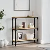Image de Table console chêne sonoma 75x22,5x75 cm bois d ingénierie