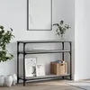 Image de Table console sonoma gris 100x29x75 cm bois d ingénierie