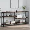 Image de vidaXL Table console chêne fumé 160x29x75 cm bois d'ingénierie 834087