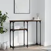 Image de vidaXL Table console chêne marron 90x22,5x75 cm bois d'ingénierie 834094